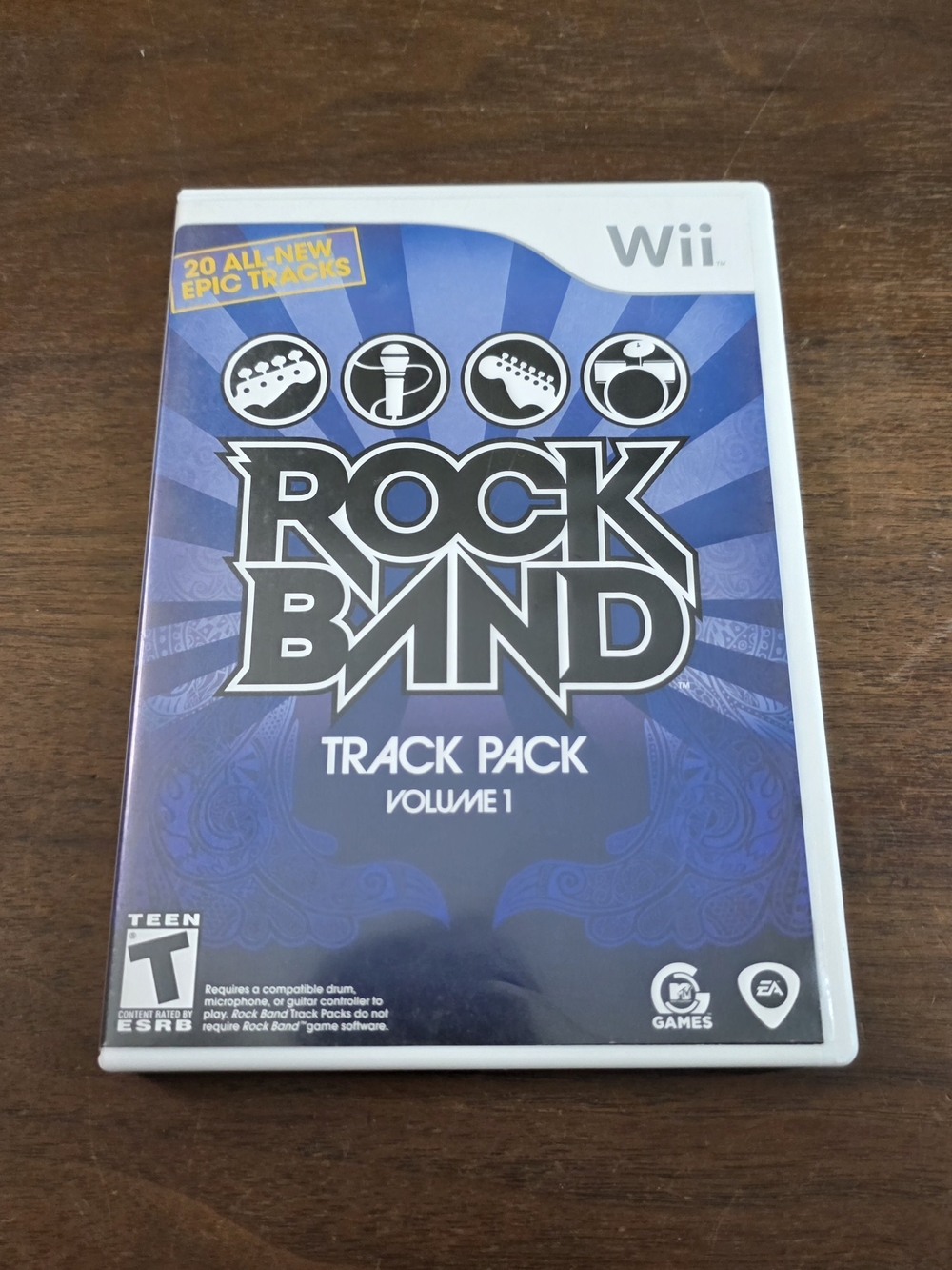 Nintendo WII Rock Band Track Pack Volume 1 Game Cib